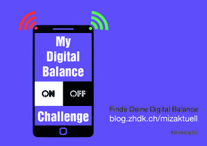 Picture: "Destination Digital"-Workshop "Digital Balance" Illustration "My Digital Balance Challenge" 