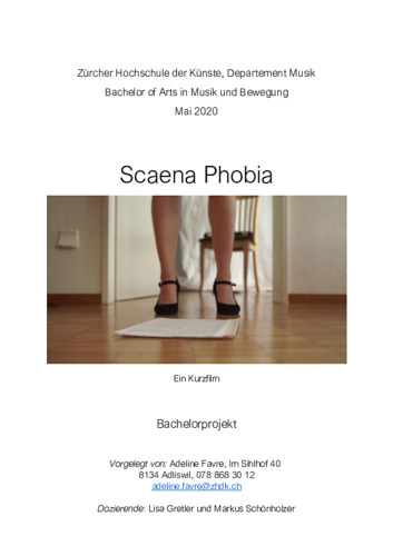 Bild:  Scaena Phobia Dokumentation