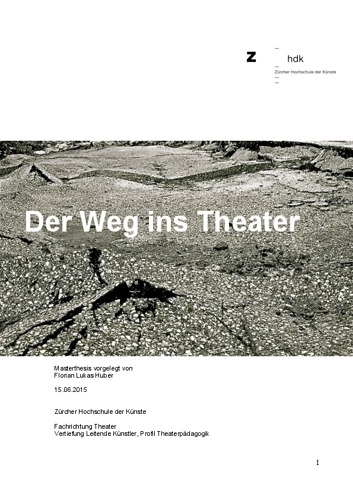 Bild:  Der Weg ins Theater