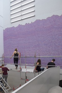 Picture: Realisation: Sol LeWitt Walldrawing #730