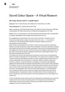 Bild:  Sound Colour Space: Final Report
