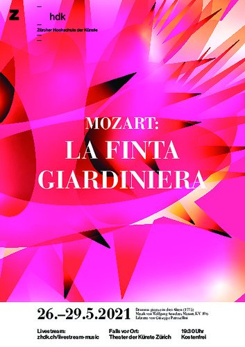 Picture: Oper - La finta giardiniera - Flyer