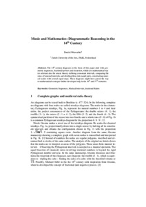 Bild:  Music and Mathematics: Diagrammatic Reasoning in the 14th Century