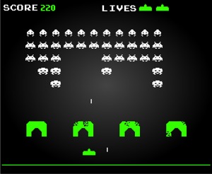 Bild:  Space Invaders Bonus Level