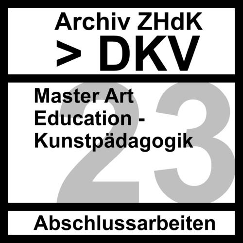 Bild:  Set Cover DKV MA Art Education Kunstpädagogik 2023