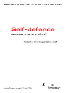 Bild:  Self-defence - Thesis Theorie 