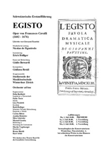 Picture: 1999.07.01.-05.|L'Egisto - Oper von Francesco Cavalli|Nicolao de Figueiredo, Leitung