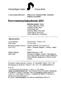 Picture: 2001 Kammermusikakademie