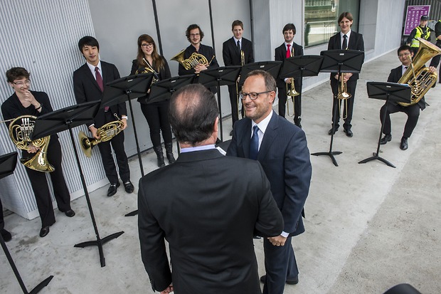 Bild:  François Hollande an der ZHdK