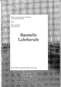 Bild:  Jahrbuch des Departements Lehrberufe für Gestaltung und Kunst, 2005: Baustelle Lehrberufe