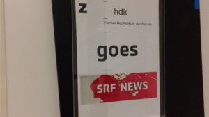 Picture: ZHdK goes SRF NEWS