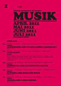 Picture: Printagenda ZHdK Musik - 2011 Apr- Jul