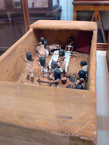 Bild:  Foto eines frühzeitlichen Modells im Ägyptischen Nationalmuseum, Kairo