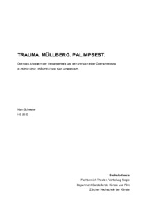 Picture: Trauma. Müllberg. Palimpsest.