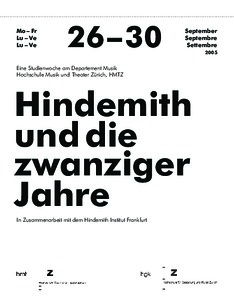 Bild:  2005.09.26.-30.|Studienwoche 'Hindemith und die Zwanzigerjahre'