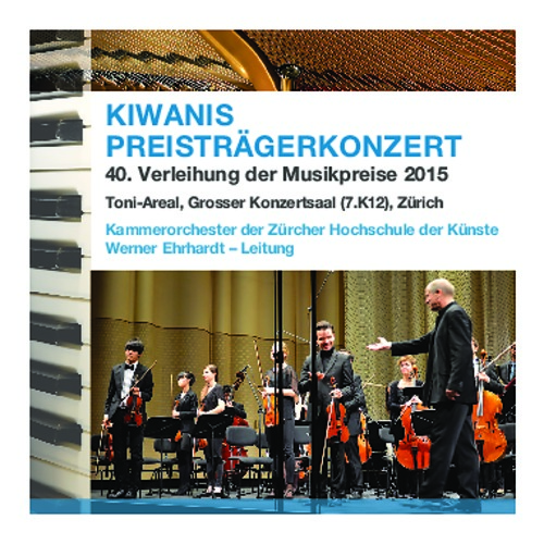 Bild:  CD Kiwanis Musikpreis 2015