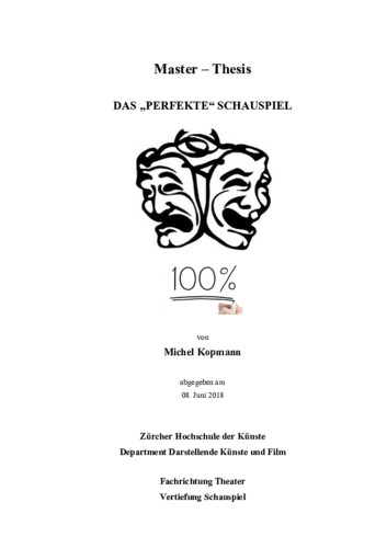 Picture: DAS „PERFEKTE“ SCHAUSPIEL - 100%