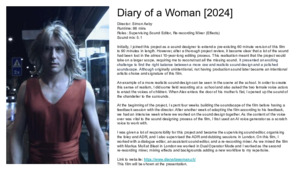 Bild:  Diary of a Woman