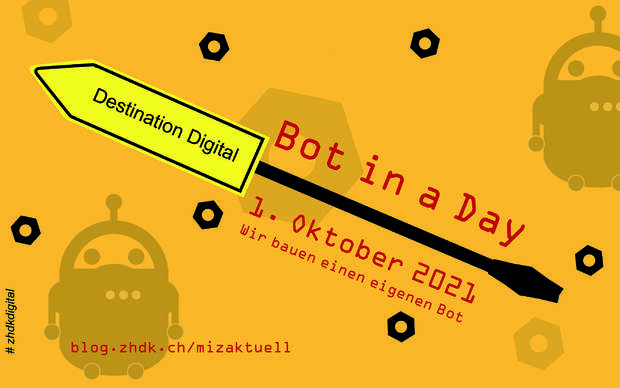 Bild:  "Destination Digital"-Workshop "Bot in a day" Flyer