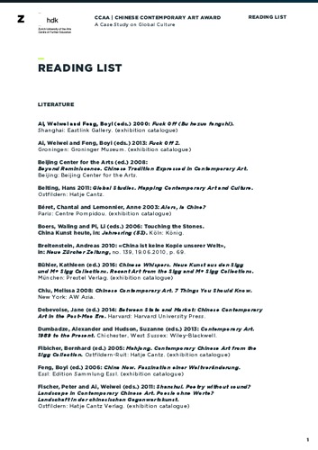 Bild:  CCCA Reading List