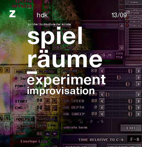 Bild:  13|2009|zhdk records|spielräume|experiment improvisation