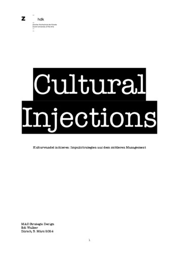 Picture: Cultural Injections