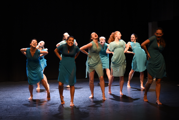 Picture: Isabelle Chaffaud & Jérôme Meyer, Félix Duméril, Sonia Rocha, Stephen Shropshire and Lorand Zachar present: BA Contemporary Dance ZHdK