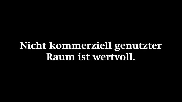 Picture: Nicht kommerziell genutzter Raum ist wertvoll