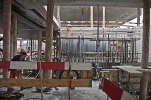 Bild:  Toni-Areal: Bauphase Grundausbau Massivbau Betonbau