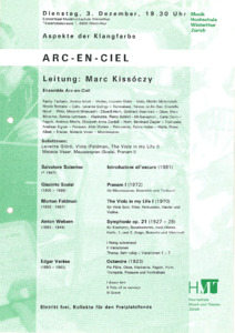 Bild:  2002.12.03.|Arc-en-ciel|Aspekte der Klangfarbe|Flyer