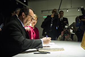Bild:  François Hollande an der ZHdK