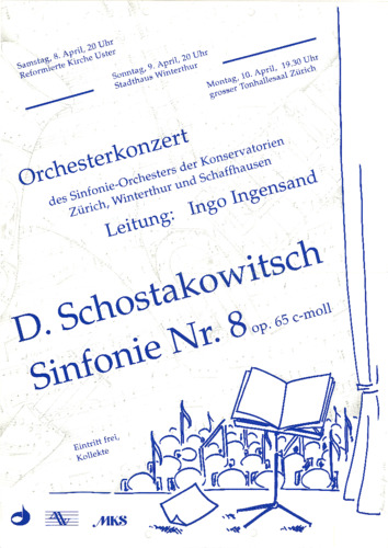 Bild:  1995.04.8.-10.|Orchesterkonzert des Sinfonieorchesters der Konservatorien Zürich, Winterthur und Schaffhausen
