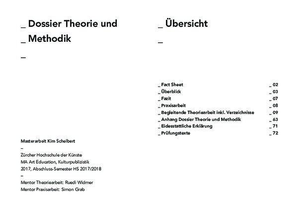 Picture: Dossier Theorie und Methodik