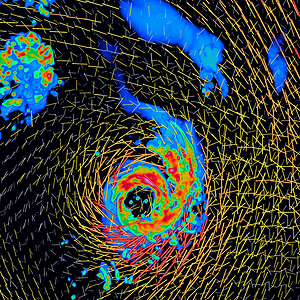 Bild:  Hurricane Ike Simulation