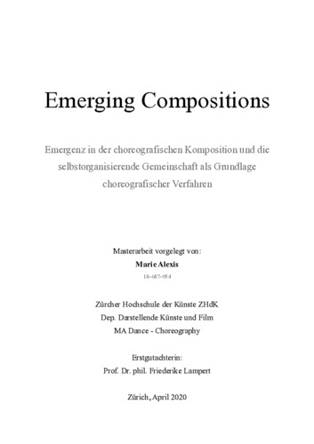 Bild:  Emerging Compositions