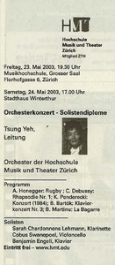 Picture: 2003.05.23./24.|Orchesterkonzert|Tsung Yeh, Leitung