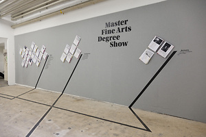 Picture: Master Fine Arts Degree Show 