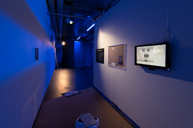 Bild:  Ausstellungsansicht «Zones of Potential Encounters», oxyd – Kunsträume, Foto: Andri Kaufmann Janutin, 2022