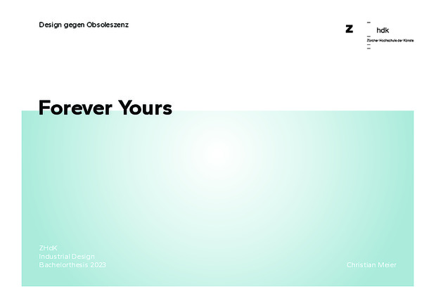 Picture: Forever Yours - Praxisdokumentation