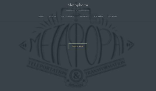 Picture: Metaphorai – Teleportation & Transformation Services: Possibilities of the Impossible