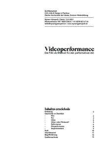 Bild:  Videoperformance