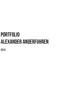 Picture: Portfolio Alexander Anderfuhren 2015