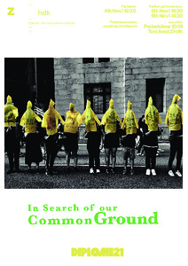 Bild:  Plakat: In Search of our Common-ground