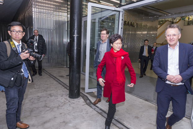 Picture: Hong Kong Chief Executive Carrie Lam visited Zurich University of the Arts