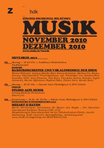 Bild:  Printagenda ZHdK Musik - 2010 Nov-Dez