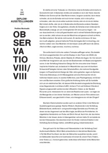 Picture: Observatio-Texte I-VIII von Perikles Monioudis, Observer-in-Residence 2012/13