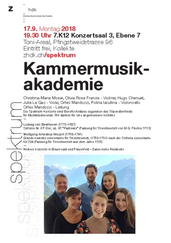 Picture: Flyer Kammermusikakademie