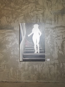 Picture: nu montant un escalier