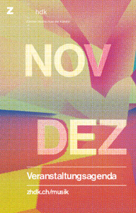 Picture: Printagenda ZHdK Musik - 2022 Nov / Dez