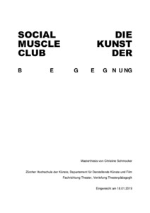 Bild:  SOCIAL MUSCLE CLUB  DIE KUNST DER BEGEGNUNG